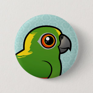 Birdorable Yellow-naped Parrot 6 Cm Round Badge