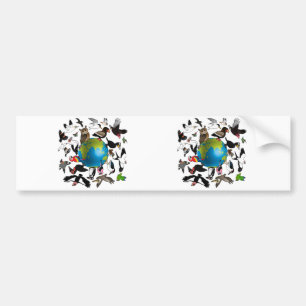 Birdorables Around the World Bumper Sticker
