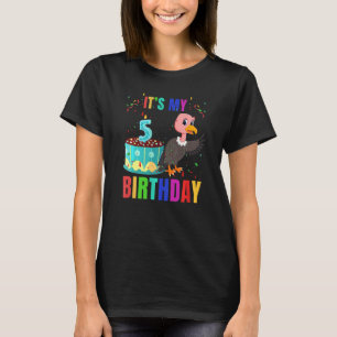 Birds 5th Birthday  Cute Bird Animal  Graphic T-Shirt