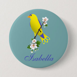 Birds 7.5 cm round badge