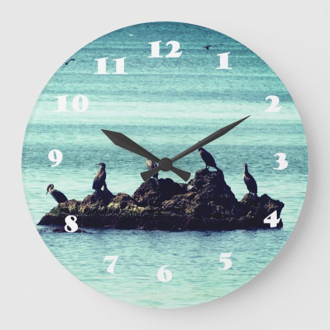 Birds Acrylic Wall Clock (Front)
