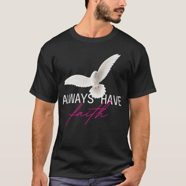 birds always have faith retro T-Shirt (Front)