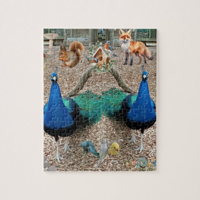 Birds and Animals puzzle for adults and teens (Vertical)