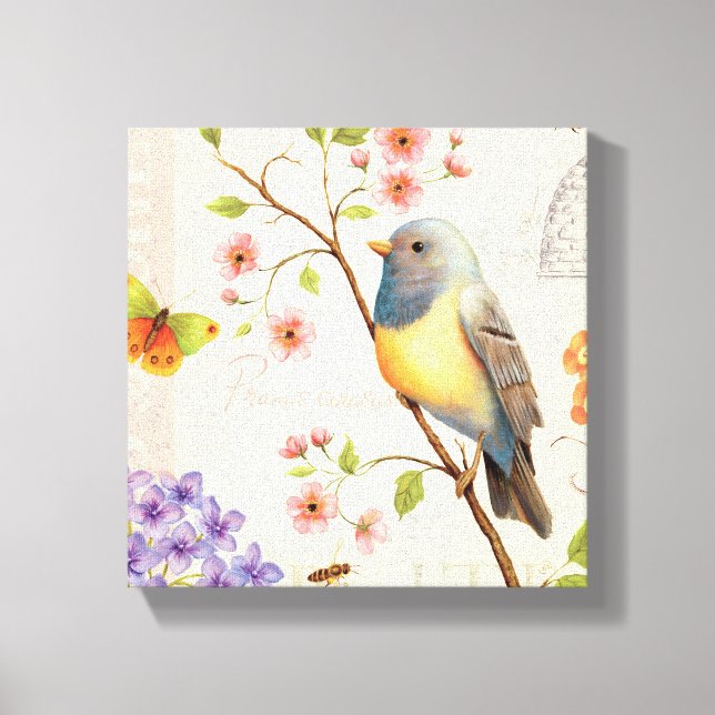 Birds and Bees Canvas Print (Front)