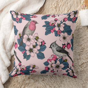 Birds and Blossoms Cushion
