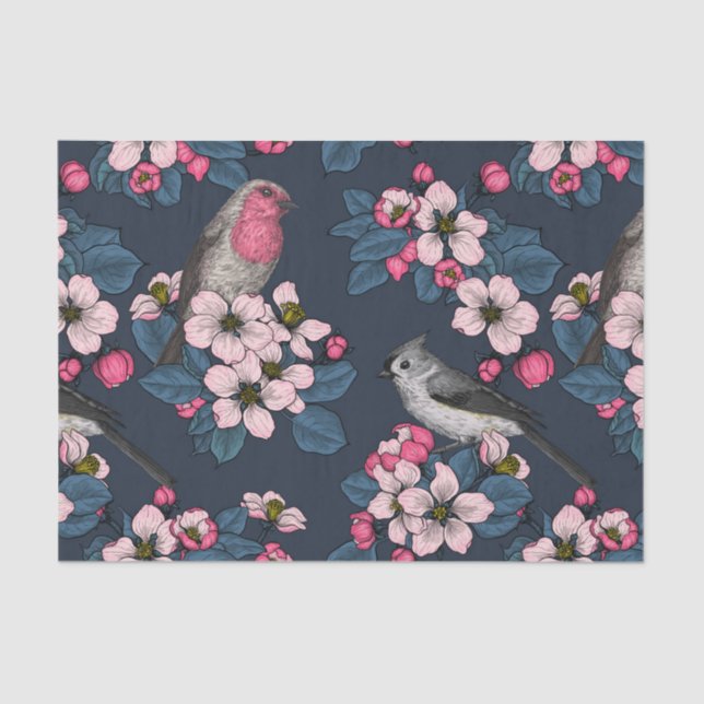 Birds and Blossoms Tissue Paper (Front)