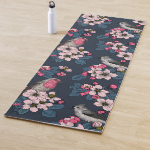 Birds and Blossoms Yoga Mat
