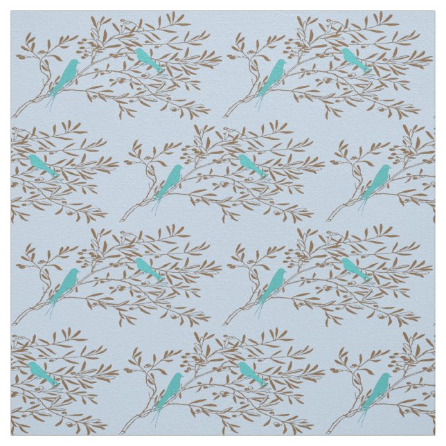 Birds And Branches Fabric (Swatch)