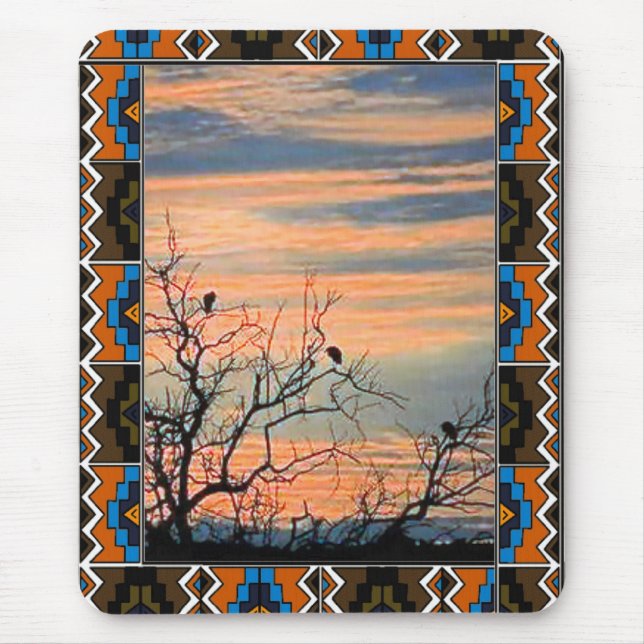 Birds and branches mouse mat (Front)