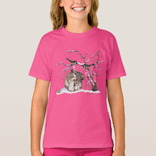 Birds And Bunny Rabbit T-Shirt