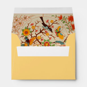 Birds and Butterflies Invitation Envelope