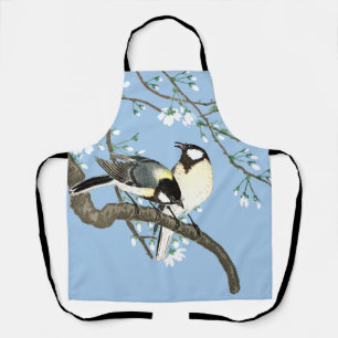 Birds and Cherry Blossoms Ohara Koson Apron