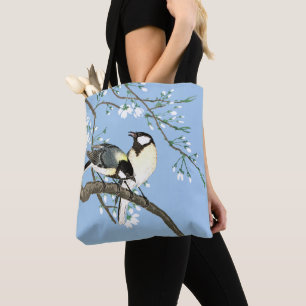 Birds and Cherry Blossoms Ohara Koson Tote Bag