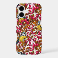Birds and dog rose hips