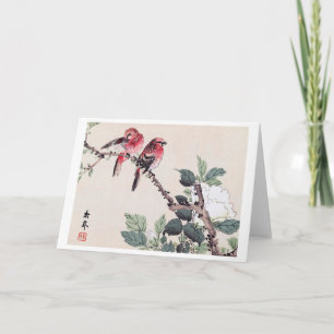 Birds and Flower, Imao Keinen Card