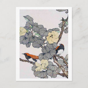 Birds and Flower, Imao Keinen Postcard