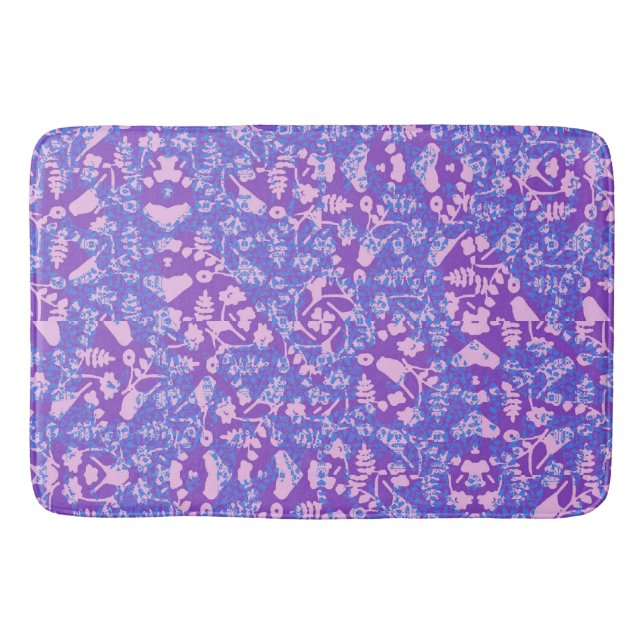 Birds And Flowers Bath Mat (Front)
