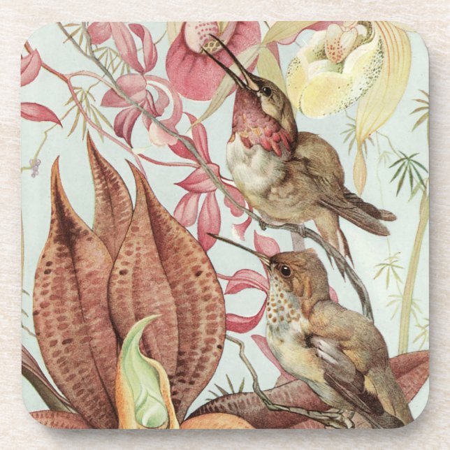 Birds and Flowers Coaster (Front)