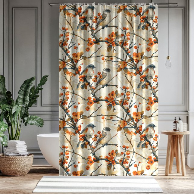 Birds and Flowers Curtain Fall Gift for Their Nest (Birds and Flowers Curtain Fall Gift for Their Nest)