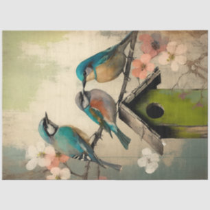 Birds and Flowers Ephemera Design Series #10 Tissue Paper