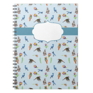 Birds and flowers notebook
