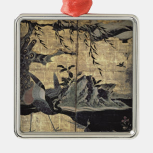 Birds and Flowers of the Four Seasons Metal Tree Decoration