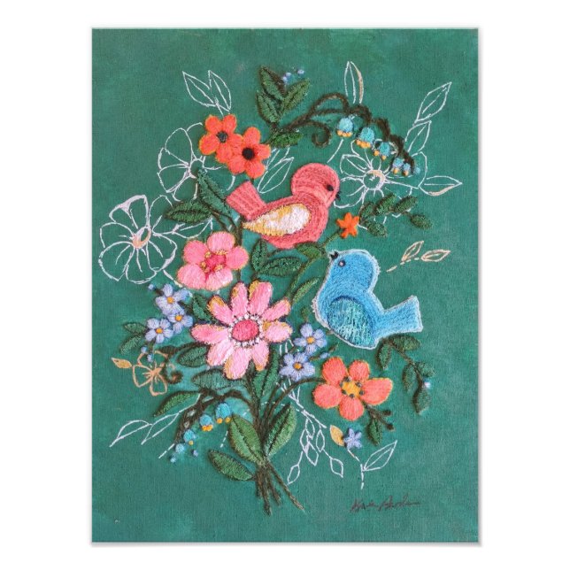 birds and flowers print (Front)