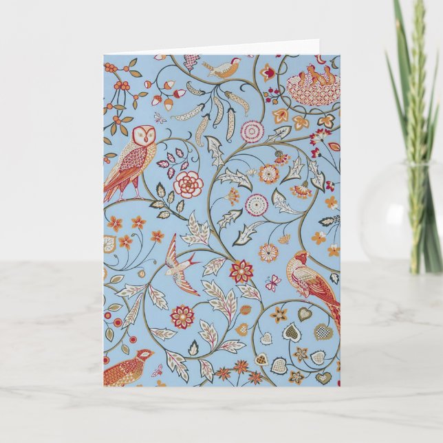 Birds and Flowers, William Morris Card (Front)