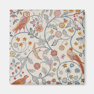 Birds and Flowers, William Morris Magnet