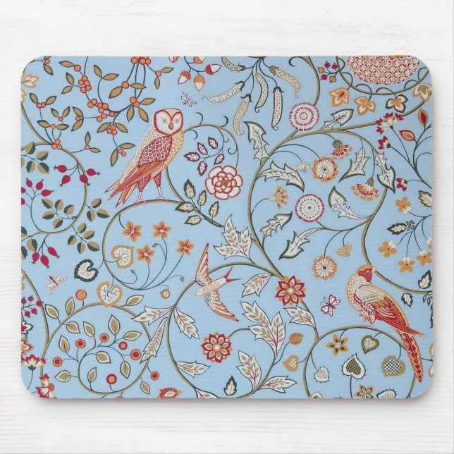 Birds and Flowers, William Morris Mouse Mat (Front)