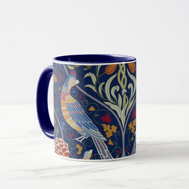 Birds and Flowers, William Morris Mug (Front Left)