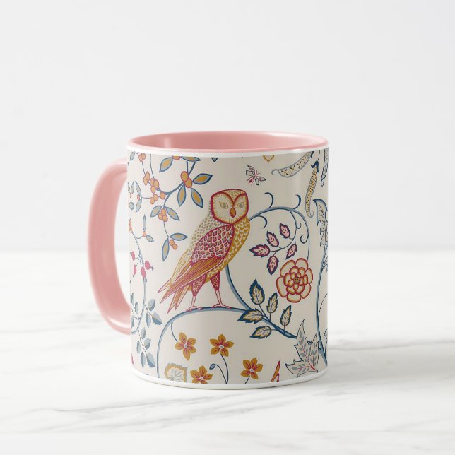 Birds and Flowers, William Morris Mug (Front Left)