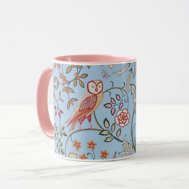 Birds and Flowers, William Morris Mug (Front Left)