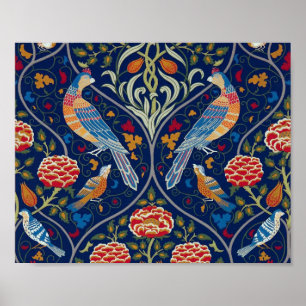 Birds and Flowers, William Morris Poster
