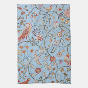Birds and Flowers, William Morris Tea Towel