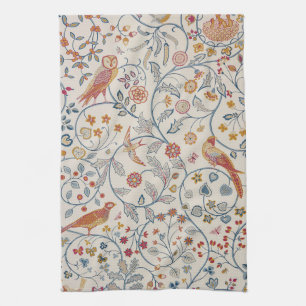 Birds and Flowers, William Morris Tea Towel