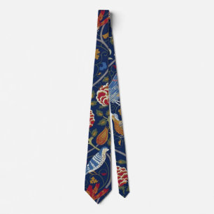 Birds and Flowers, William Morris Tie