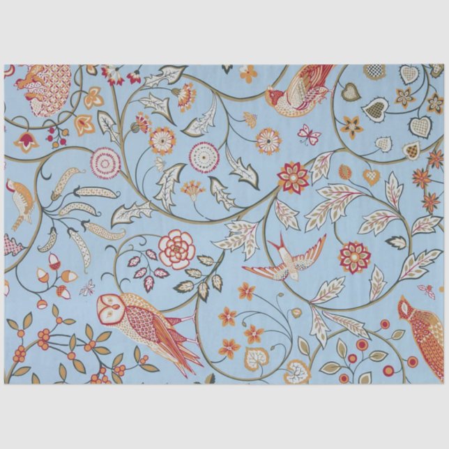 Birds and Flowers, William Morris Tissue Paper (Front)