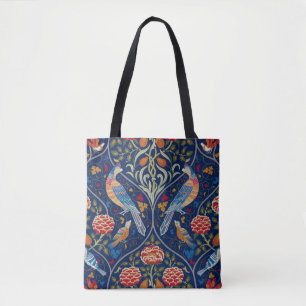 Birds and Flowers, William Morris Tote Bag