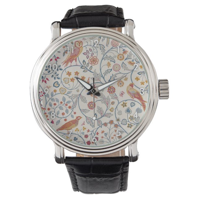 Birds and Flowers, William Morris Watch (Front)