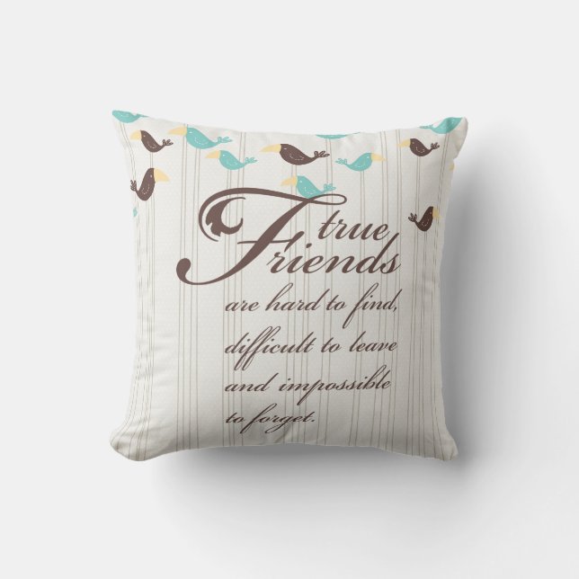 Birds and Friends Cushion (Front)