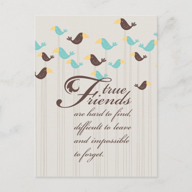 Birds and Friends Postcard (Front)