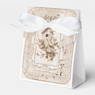 Birds And House Shabby Chic Favour Box