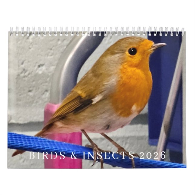 Birds and insects 2026 calendar (Cover)