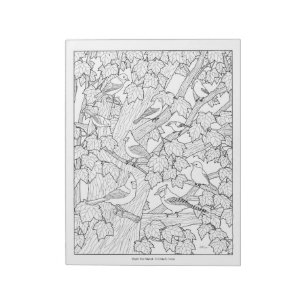 Birds and Maple Tree U-Colour Notepad