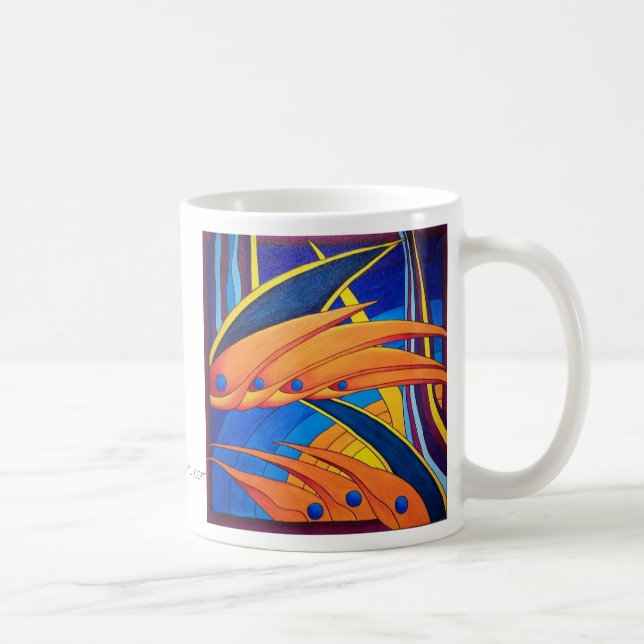 "Birds and Paradise" Coffee Mug (Right)