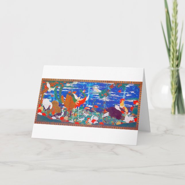 Birds, Animals, and Flowering Plants(Left) Jakuchū Card (Front)