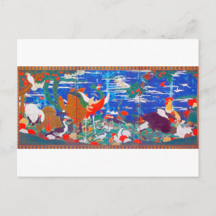 Birds, Animals, and Flowering Plants(Left) Jakuchū Postcard