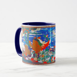 Birds, Animals, & Flowering Plants (Left) Jakuchū Mug