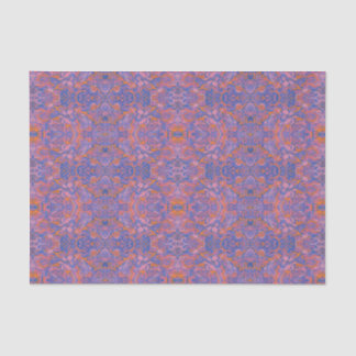 Birds Arabesque Oriental Bohemian Boho Blue Orange Tissue Paper
